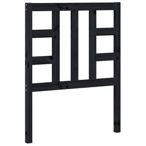 vidaXL Hoofdbord 81x4x100 cm massief grenenhout zwart