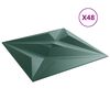 vidaXL Wandpanelen Ster 48 pcs Ster Groen 50 x 50 cm XPS Schuim