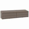 vidaXL Tuinbox 220x50x58 cm poly rattan grijs