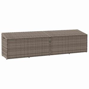 vidaXL Tuinbox 220x50x58 cm poly rattan grijs