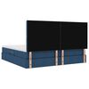 vidaXL Opslag bed met matras met matras Blauw 200 x 200 cm Polyester