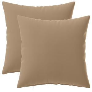 vidaXL Kussensloop 2 st HEERLEN Taupe 30 x 30 cm Polyester