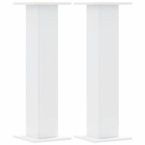 vidaXL Plantenstandaards 2 st 30x30x95 cm bewerkt hout wit