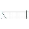 vidaXL Euro-hek met betonnen voetstuk 25 x 0,4 m PVC-Coated Staal Mesh