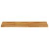 vidaXL Tafelblad met natuurlijke rand 120x30x2,5 cm massief mangohout