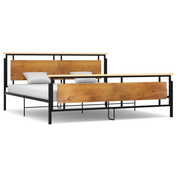 vidaXL Bedframe metaal 200x200 cm