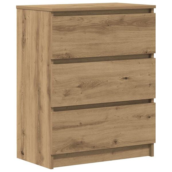 vidaXL Dressoir 60x35x76 cm bewerkt hout artisanaal eikenkleur