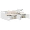 vidaXL Bedframe met lade met opslag Wit 90 x 190 cm Bewerkt hout