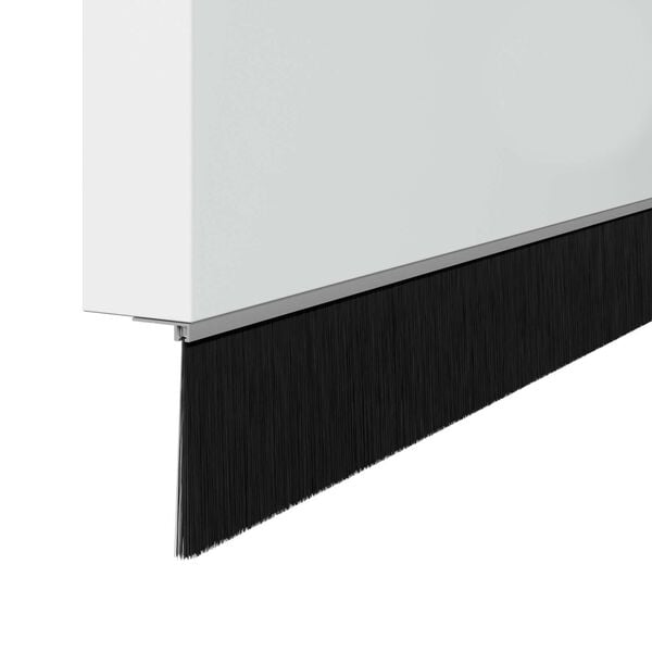 vidaXL Schroefbare Deurborstelafsluitingen 2 pcs Zilver 100 cm