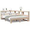 vidaXL Bed met boekenkast zonder matras massief grenenhout 150x200 cm