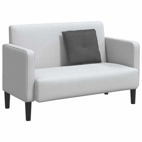 vidaXL Rugkussen Donkergrijs 50 x 45 cm Cordstof