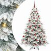 vidaXL Kunstkerstboom met 300 LED met standaard Wit 180 cm PE en PVC
