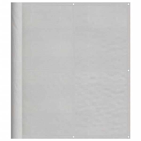 vidaXL Balkonscherm 120x800 cm 100% oxford polyester lichtgrijs