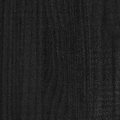 vidaXL Plantenbak 200x50x70 cm massief grenenhout zwart