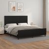 vidaXL Bedframe met hoofdbord kunstleer zwart 180x200 cm