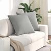 vidaXL Sofa Kussens 2 stuks Lichtgrijs 60 x 60 cm Stof