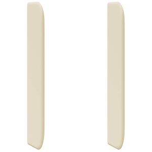 vidaXL Hoofdbord oor Cr&egrave;me 80 x 16 x 4 cm PVC