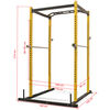 vidaXL Fitnessapparaat 140x145x214 cm geel en zwart