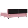 vidaXL Boxspringbed met matras Roze 200 x 200 cm Fluweel