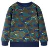 Kindershirt 128 gem&ecirc;leerd donkerkakikleurig