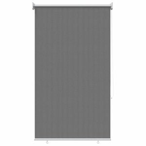 vidaXL Buitenrolgordijn 90% UV-blok Lichtgrijs 80 x 140 cm HDPE