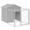 vidaXL Hondenhok met dak 117x201x123 cm gegalvaniseerd staal