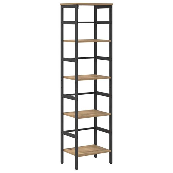 vidaXL Boekenkast Artisan Eiken 40 x 29,5 x 149 cm Bewerkt hout