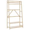 vidaXL Kledingrek met schappen 110x40x180 cm bamboe