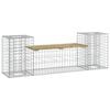 vidaXL Tuinbank schanskorfontwerp 183x41x60,5 cm ge&iuml;mpregneerd hout