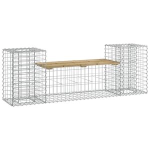 vidaXL Tuinbank schanskorfontwerp 183x41x60,5 cm ge&iuml;mpregneerd hout
