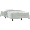 vidaXL Boxspringbed met matras Lichtgrijs 120 x 220 cm Stof