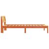 vidaXL Bedframe met hoofdeinde Wasbruin 75 x 190 cm Massief grenenhout