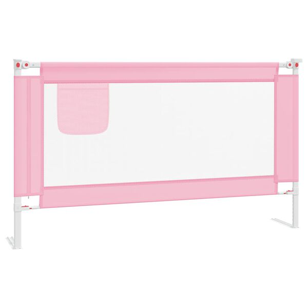 vidaXL Bedhekje peuter 140x25 cm stof roze