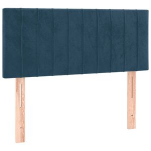 vidaXL Hoofdbord 80x5x78/88 cm fluweel donkerblauw