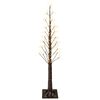 vidaXL Starburst kerstboom Bruin 150 cm Kunststof 304 LED's