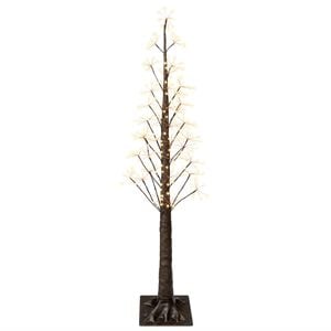 vidaXL Starburst kerstboom Bruin 150 cm Kunststof 304 LED's
