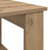 vidaXL Salontafel Artisan Eiken 51 x 50 x 50 cm Bewerkt hout