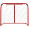 vidaXL Hockeydoel 183x71x122 cm polyester rood en wit