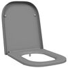 vidaXL Toiletzitting Grijs 47,5 x 35 x 3,6 cm Duroplast
