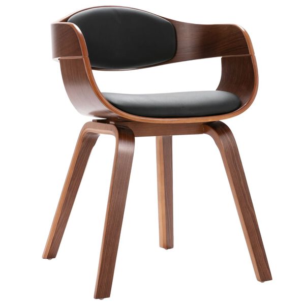 vidaXL Eetkamerstoelen 6 st gebogen hout en kunstleer