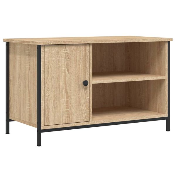 vidaXL Tv-meubel 80x40x50 cm bewerkt hout sonoma eikenkleurig