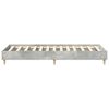 vidaXL Bedframe zonder matras 75x190 cm spaanplaat betongrijs