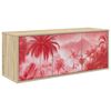 vidaXL Wandgemonteerd tv-meubel AACHEN 102 x 33 x 40 cm Sonoma Eiken