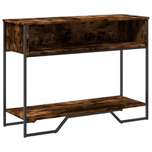 vidaXL Wandtafel 100x35x74,5 cm bewerkt hout gerookt eikenkleurig