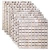 vidaXL Moza&iuml;ek Tegels Cr&egrave;mekleurig 30 x 30 cm Marmer