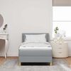 vidaXL Boxspringbed met matras Lichtgrijs 80 x 200 cm Stof
