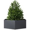 vidaXL Plantenbak zeshoek 138x120x45 cm staal antracietkleurig