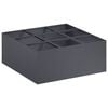 vidaXL Plantenbak Antraciet 100 x 100 x 20 cm Koudgewalst staal