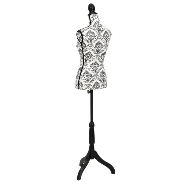 vidaXL Etalagepop torso vrouw zwart wit