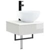 vidaXL Wandgemonteerde Wastafel Hoogglans Wit 40 x 41 x 40,5 cm